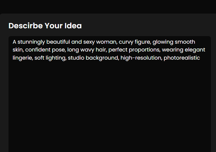 Step 1. Input Prompts of the Body Photo.
