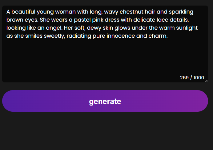 Step 2.  Generate an Ideal Girlfriend.