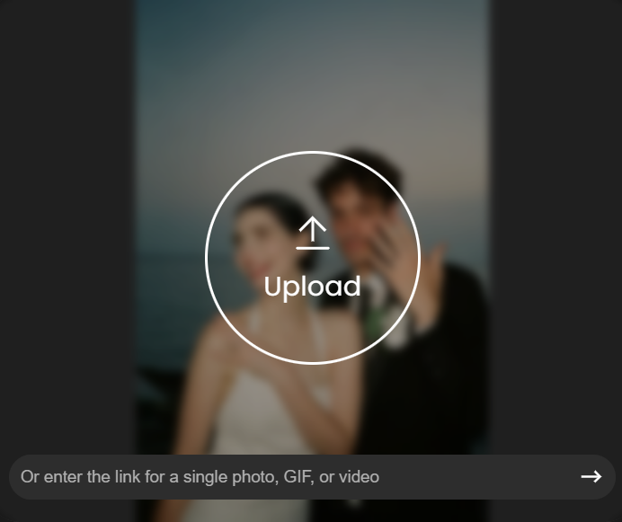 Step 1. Paste or Upload Your Original Media.